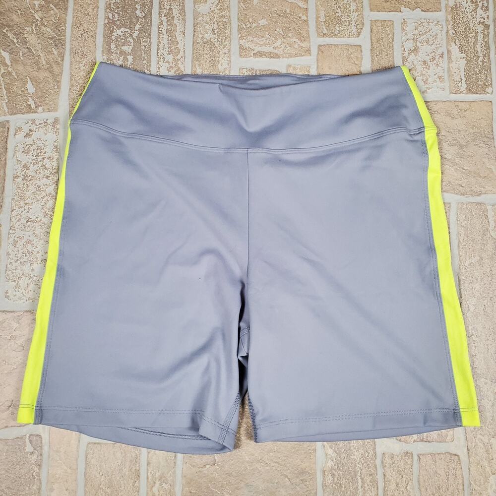 Victoria's Secret PINK Active Ultimate Bike Shorts XL HIGH WAIST 6" Gray NWT